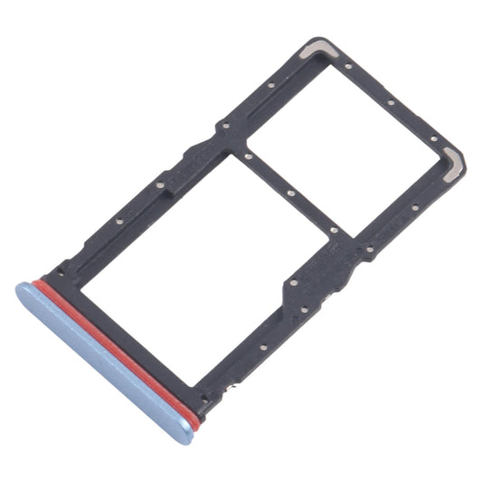 For Realme 10 Pro 5G RMX3663 RMX3660 RMX3661 10pcs Original SIM Card Tray + SIM Card Tray / Micro SD Card Tray (Blue)