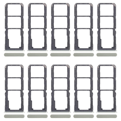 For Realme C67 5G 10pcs Original SIM Card Tray + SIM Card Tray + Micro SD Card Tray (Green)