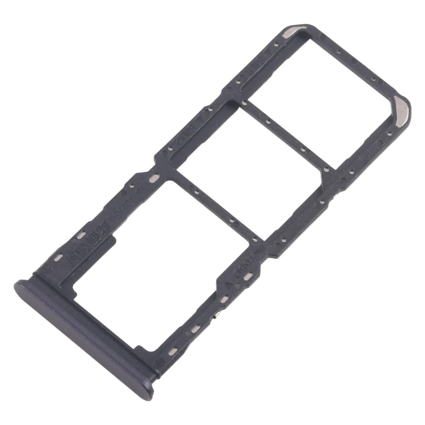 For Realme C67 5G 10pcs Original SIM Card Tray + SIM Card Tray + Micro SD Card Tray (Purple)