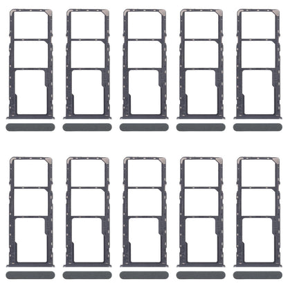 For Realme C61 4G RMX3939 RMX3930 10pcs Original SIM Card Tray + SIM Card Tray + Micro SD Card Tray (Green)