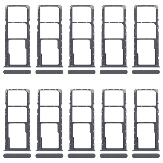 For Realme C61 4G RMX3939 RMX3930 10pcs Original SIM Card Tray + SIM Card Tray + Micro SD Card Tray (Green)
