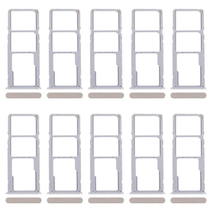 For Realme C61 4G RMX3939 RMX3930 10pcs Original SIM Card Tray + SIM Card Tray + Micro SD Card Tray (Gold)
