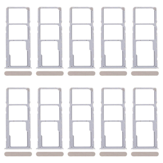 For Realme C61 4G RMX3939 RMX3930 10pcs Original SIM Card Tray + SIM Card Tray + Micro SD Card Tray (Gold)