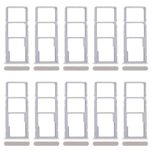 For Realme C61 4G RMX3939 RMX3930 10pcs Original SIM Card Tray + SIM Card Tray + Micro SD Card Tray (Gold)