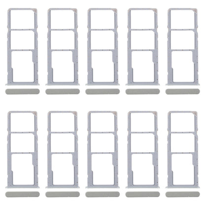 For Realme C61 India 4G RMX3933 10pcs Original SIM Card Tray + SIM Card Tray + Micro SD Card Tray (Green)