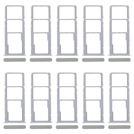 For Realme C61 India 4G RMX3933 10pcs Original SIM Card Tray + SIM Card Tray + Micro SD Card Tray (Green)