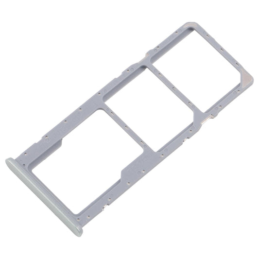 For Realme C61 India 4G RMX3933 10pcs Original SIM Card Tray + SIM Card Tray + Micro SD Card Tray (Green)