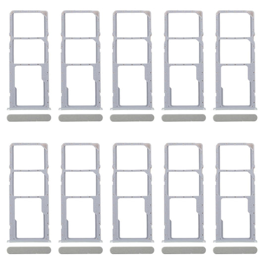 For Realme C61 India 4G RMX3933 10pcs Original SIM Card Tray + SIM Card Tray + Micro SD Card Tray (Green)