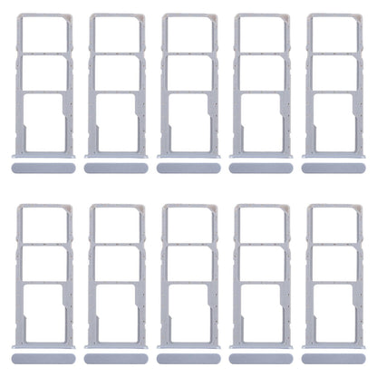For Realme Narzo N63 4G 10pcs Original SIM Card Tray + SIM Card Tray + Micro SD Card Tray (Blue)