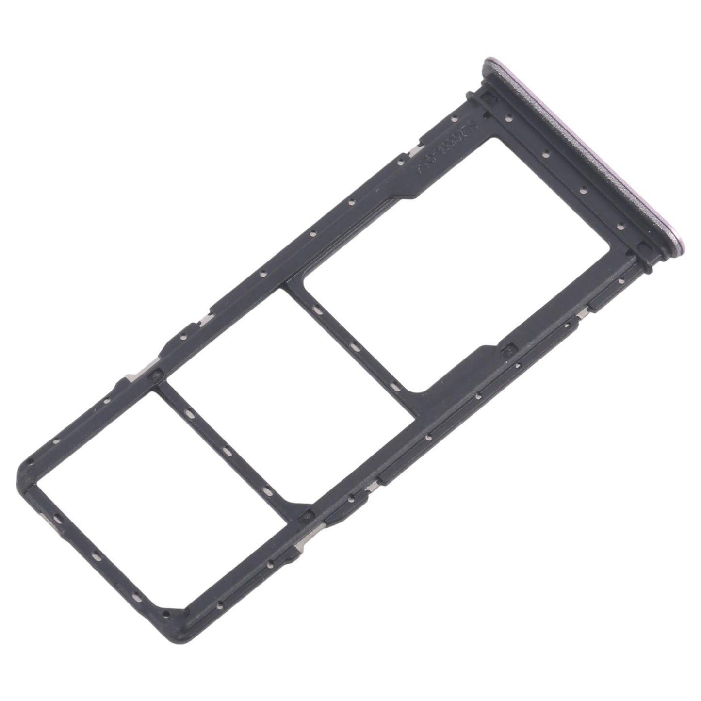 For Realme Narzo C71 4G RMX5303 10pcs Original SIM Card Tray + SIM Card Tray + Micro SD Card Tray (Purple)