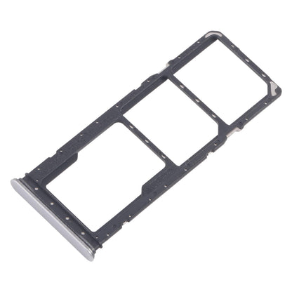For Realme Narzo C71 4G RMX5303 10pcs Original SIM Card Tray + SIM Card Tray + Micro SD Card Tray (Silver)