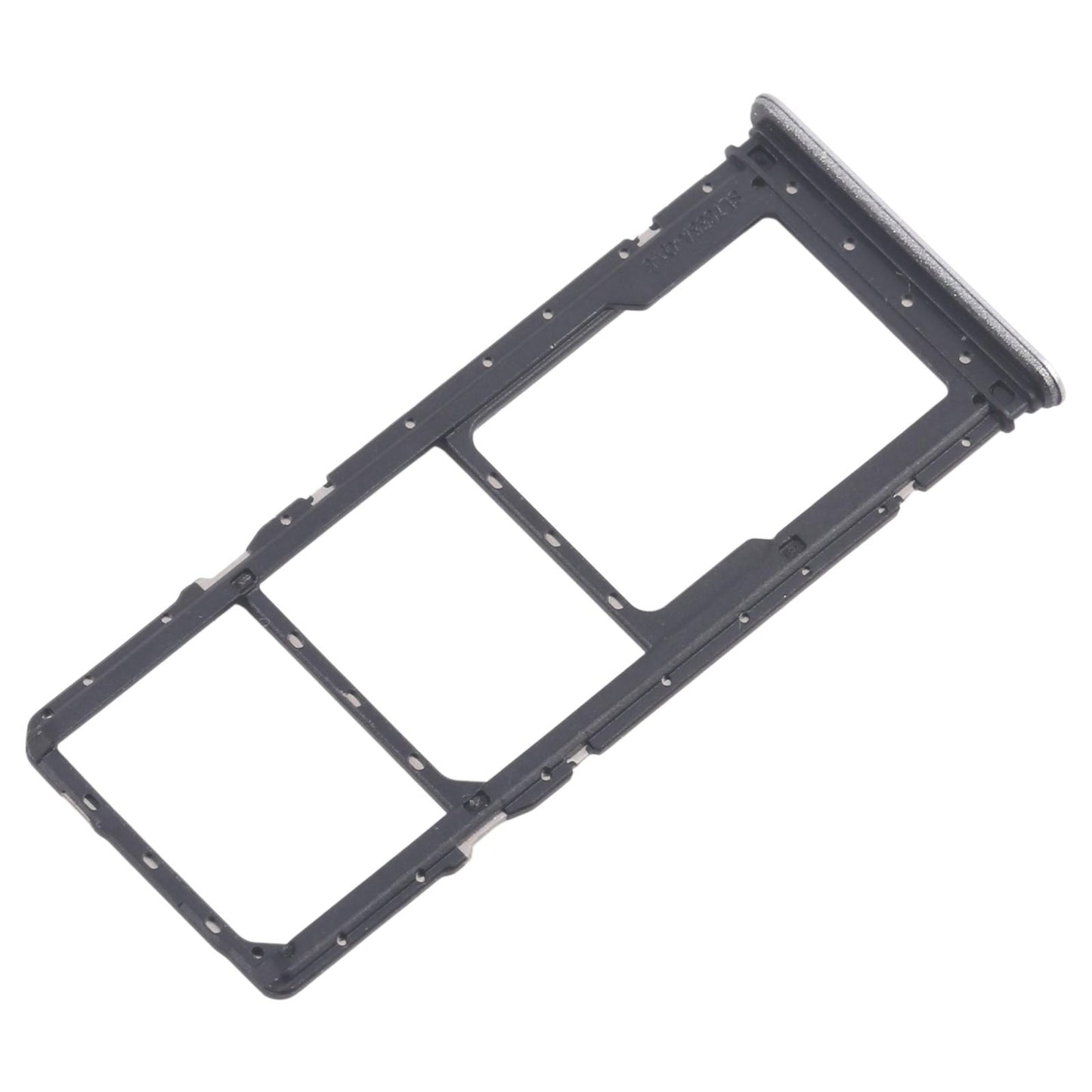 For Realme Narzo C71 4G RMX5303 10pcs Original SIM Card Tray + SIM Card Tray + Micro SD Card Tray (Silver)