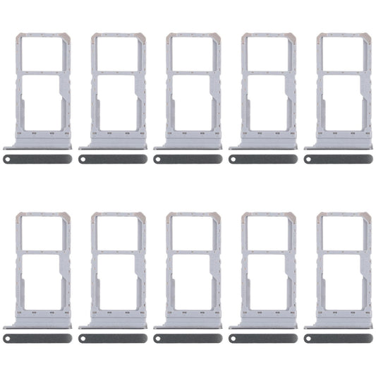 For Realme 12x 5G RMX3997 10pcs Original SIM Card Tray + SIM Card Tray / Micro SD Card Tray (Dark Green)