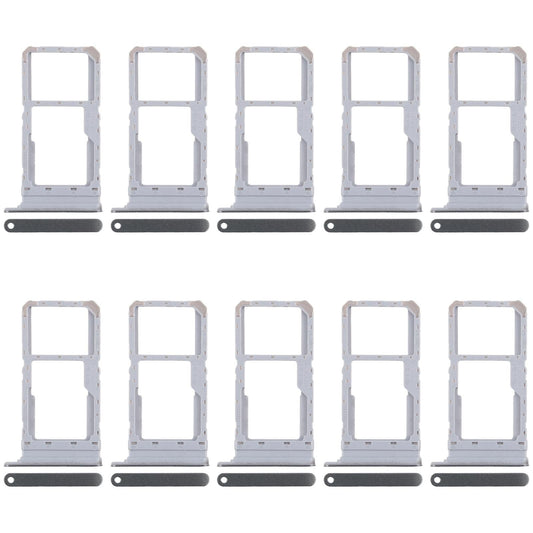 For Realme 12x 5G RMX3997 10pcs Original SIM Card Tray + SIM Card Tray / Micro SD Card Tray (Dark Green)