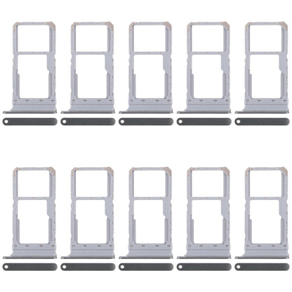 For Realme 12x India 5G RMX3998 10pcs Original SIM Card Tray + SIM Card Tray / Micro SD Card Tray (Dark Green)
