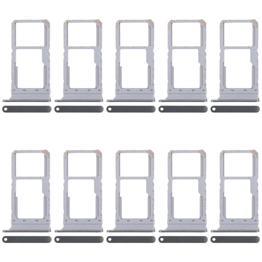 For Realme 12x India 5G RMX3998 10pcs Original SIM Card Tray + SIM Card Tray / Micro SD Card Tray (Dark Green)