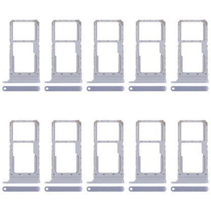 For Realme 12x India 5G RMX3998 10pcs Original SIM Card Tray + SIM Card Tray / Micro SD Card Tray (Blue)