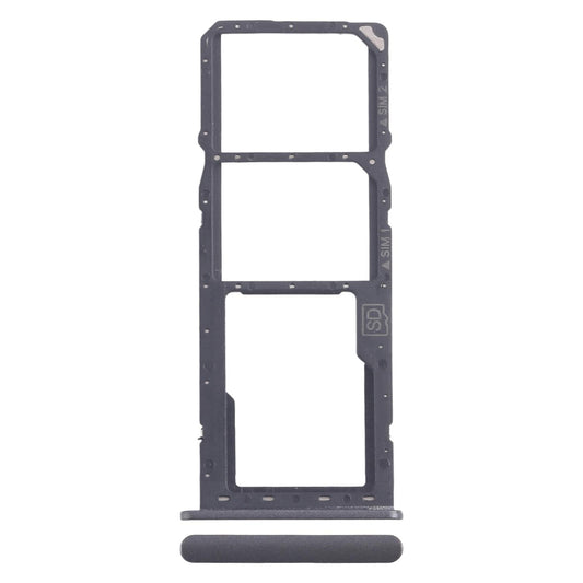 For Nokia 5.3 Original SIM Card Tray + SIM Card Tray + Micro SD Card Tray (Black)