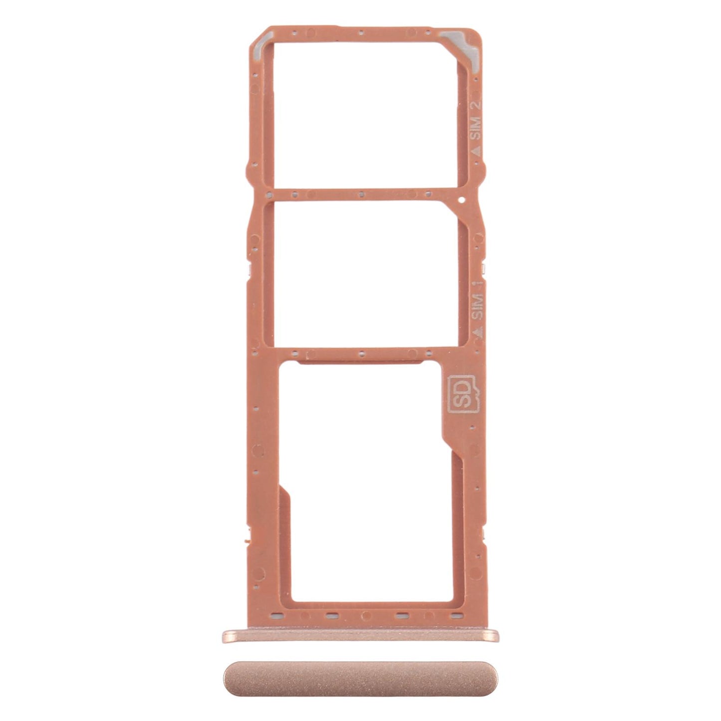 For Nokia 5.3 Original SIM Card Tray + SIM Card Tray + Micro SD Card Tray (Gold)