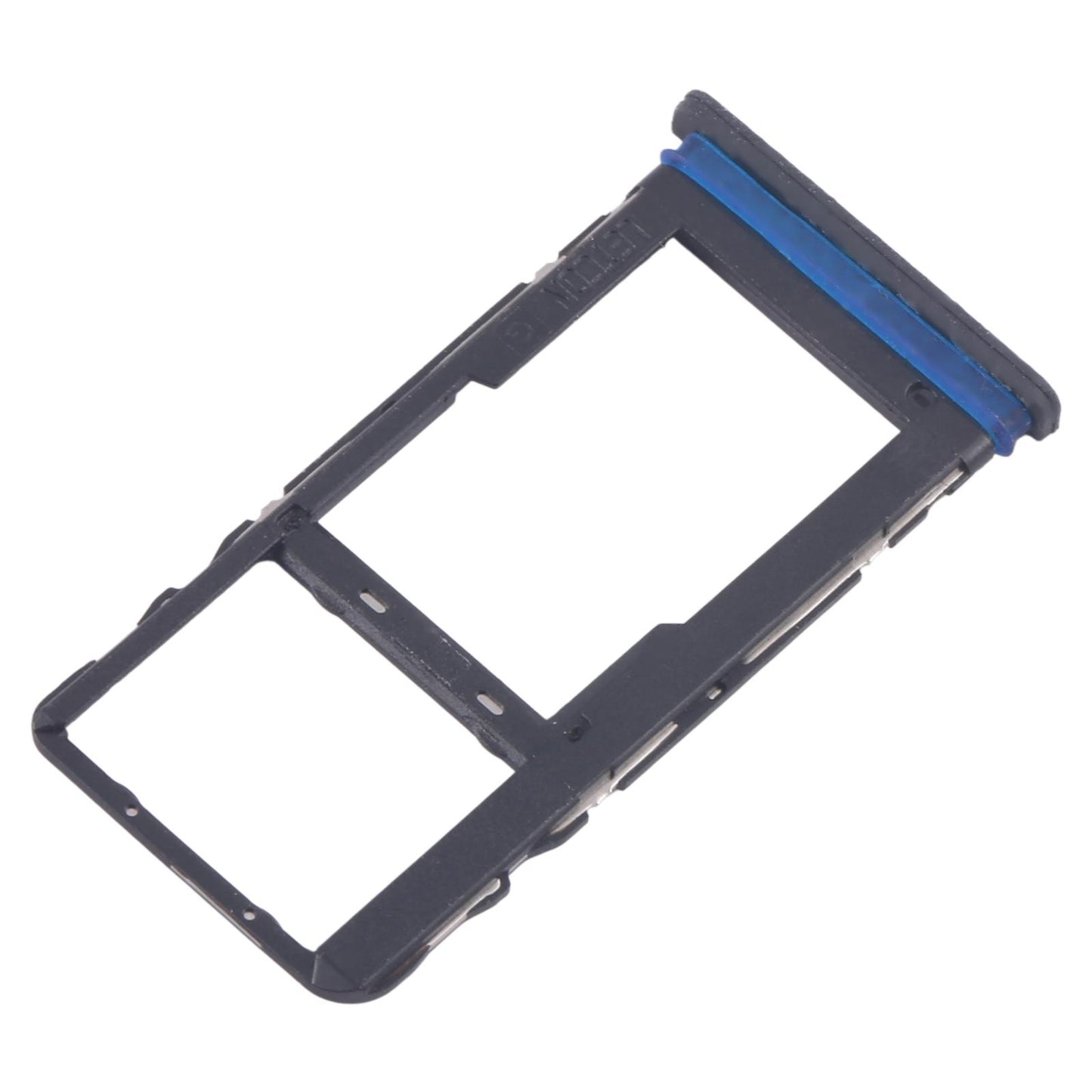 For TCL 40 XE 5G Original SIM Card Tray + SIM Card Tray / Micro SD Card Tray (Frosted Black)