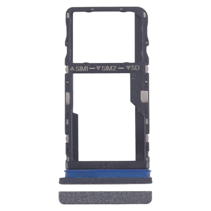 For TCL 40 R T771K Original SIM Card Tray + SIM Card Tray / Micro SD Card Tray (Frosted Black)
