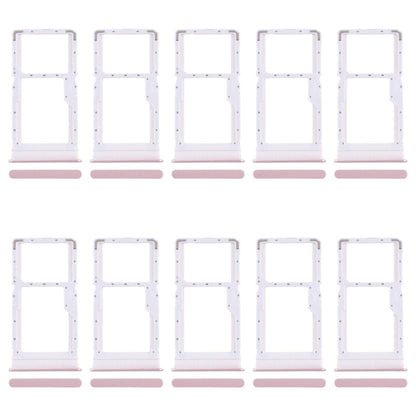 For Xiaomi Redmi 13 4G 10pcs SIM Card Tray + SIM Card Tray / Micro SD Card Tray (Pink)