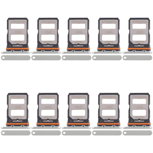 For Xiaomi 14 Civi 10pcs SIM Card Tray + SIM Card Tray (Green)