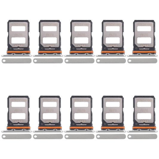 For Xiaomi Civi 4 Pro 10pcs SIM Card Tray + SIM Card Tray (Green)