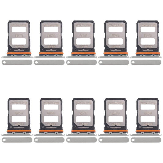 For Xiaomi Civi 4 Pro 10pcs SIM Card Tray + SIM Card Tray (Green)