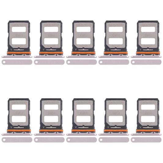 For Xiaomi Civi 4 Pro 10pcs SIM Card Tray + SIM Card Tray (Gold)
