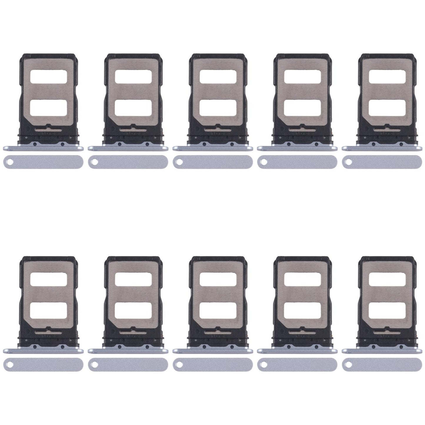 For Xiaomi Civi 4 Pro 10pcs SIM Card Tray + SIM Card Tray (Blue)