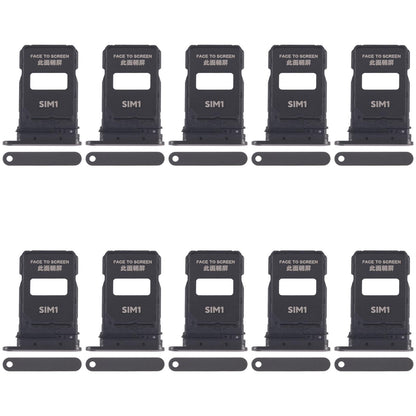 For Xiaomi 15 Pro 10pcs SIM Card Tray + SIM Card Tray (Black)