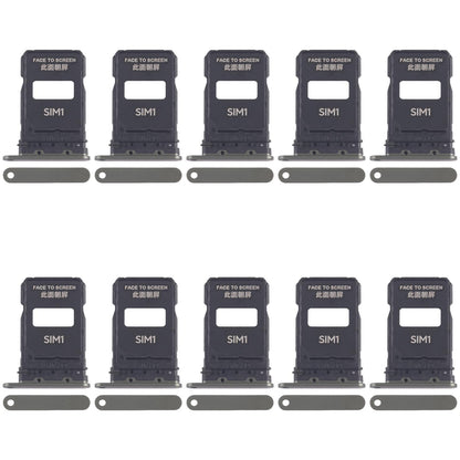 For Xiaomi 15 Pro 10pcs SIM Card Tray + SIM Card Tray (Green)