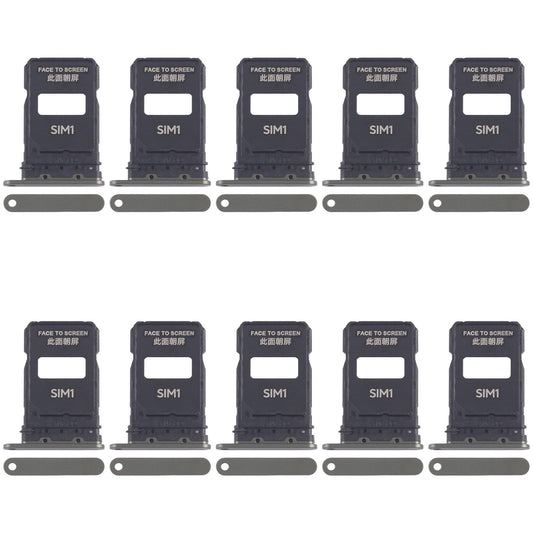 For Xiaomi 15 Pro 10pcs SIM Card Tray + SIM Card Tray (Green)