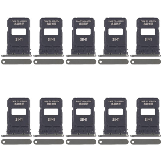 For Xiaomi 15 Pro 10pcs SIM Card Tray + SIM Card Tray (Green)