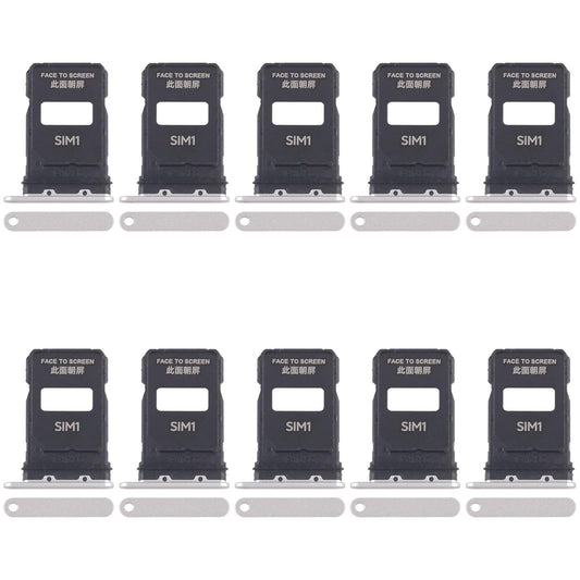 For Xiaomi 15 Pro 10pcs SIM Card Tray + SIM Card Tray (White)