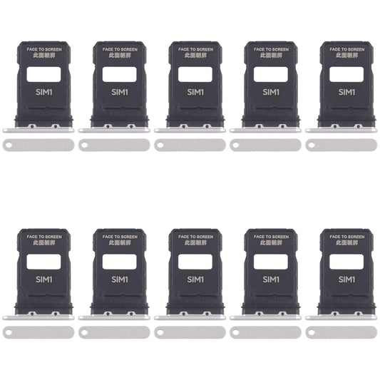 For Xiaomi 15 Pro 10pcs SIM Card Tray + SIM Card Tray (White)