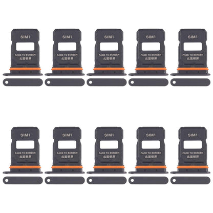 For Xiaomi 15 Ultra 10pcs SIM Card Tray + SIM Card Tray (Black)