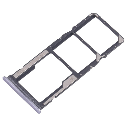 For Xiaomi Redmi A4 10pcs SIM Card Tray + SIM Card Tray + Micro SD Card Tray (Purple)
