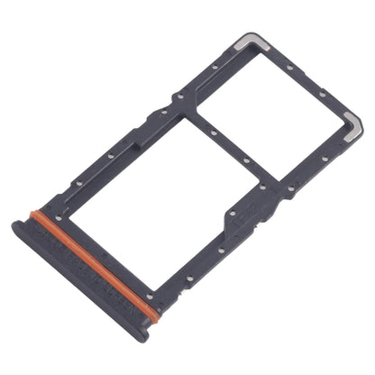 For Xiaomi Poco M6 4G 10pcs SIM Card Tray + SIM Card Tray / Micro SD Card Tray (Black)