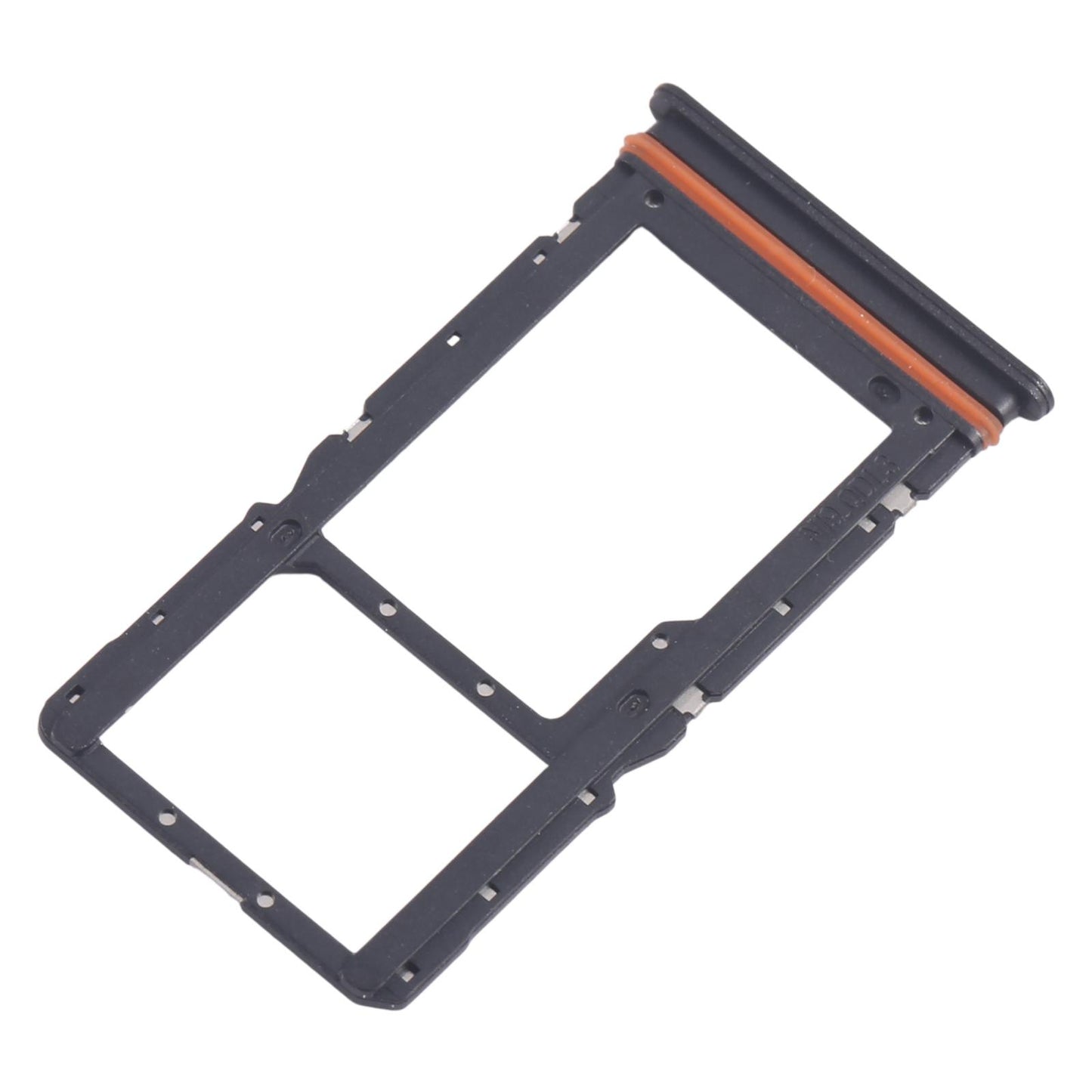 For Xiaomi Poco M6 4G 10pcs SIM Card Tray + SIM Card Tray / Micro SD Card Tray (Black)