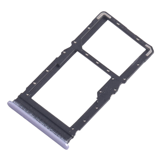 For Xiaomi Poco M6 4G 10pcs SIM Card Tray + SIM Card Tray / Micro SD Card Tray (Purple)