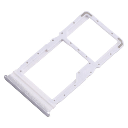 For Xiaomi Poco M6 4G 10pcs SIM Card Tray + SIM Card Tray / Micro SD Card Tray (Silver)