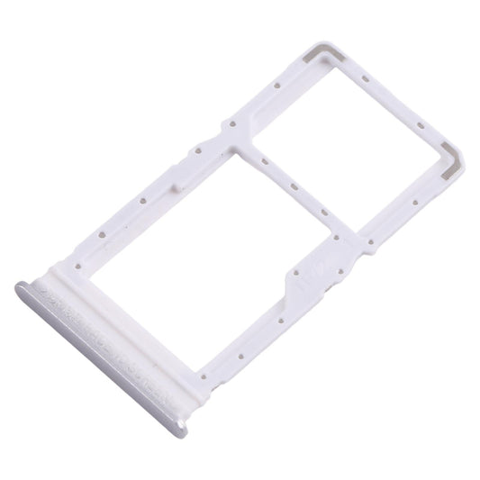 For Xiaomi Poco M6 Plus 10pcs SIM Card Tray + SIM Card Tray / Micro SD Card Tray (Silver)