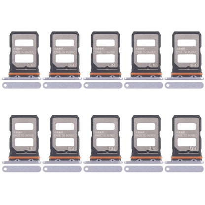 For Xiaomi Redmi K70 Ultra 10pcs SIM Card Tray + SIM Card Tray (Purple)