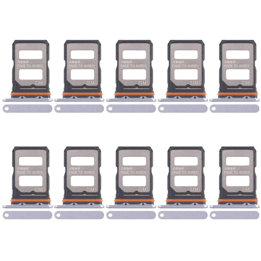 For Xiaomi Redmi K70 Ultra 10pcs SIM Card Tray + SIM Card Tray (Purple)