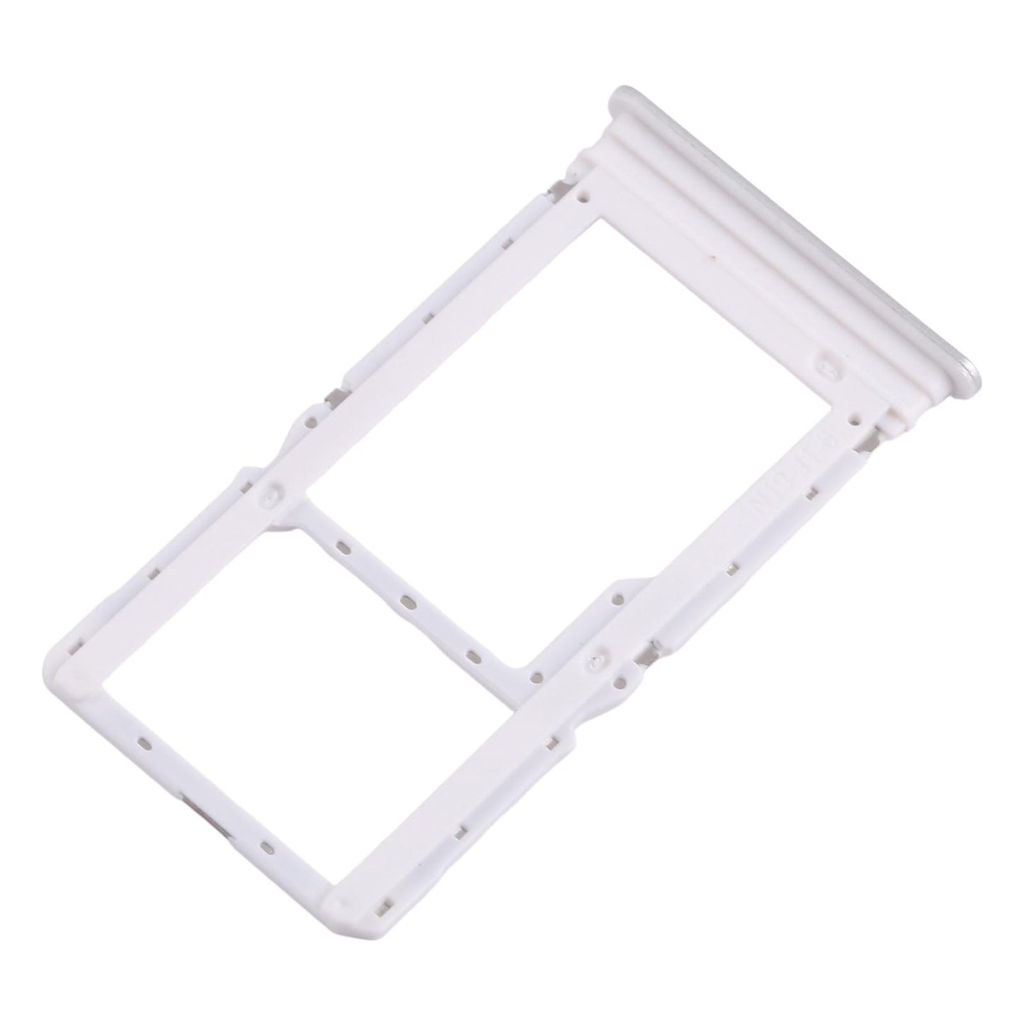 For Xiaomi Redmi Note 13R 10pcs SIM Card Tray + SIM Card Tray / Micro SD Card Tray (Silver)