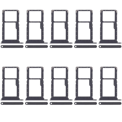For Xiaomi Poco X6 Neo 5G 10pcs SIM Card Tray + SIM Card Tray / Micro SD Card Tray (Black)