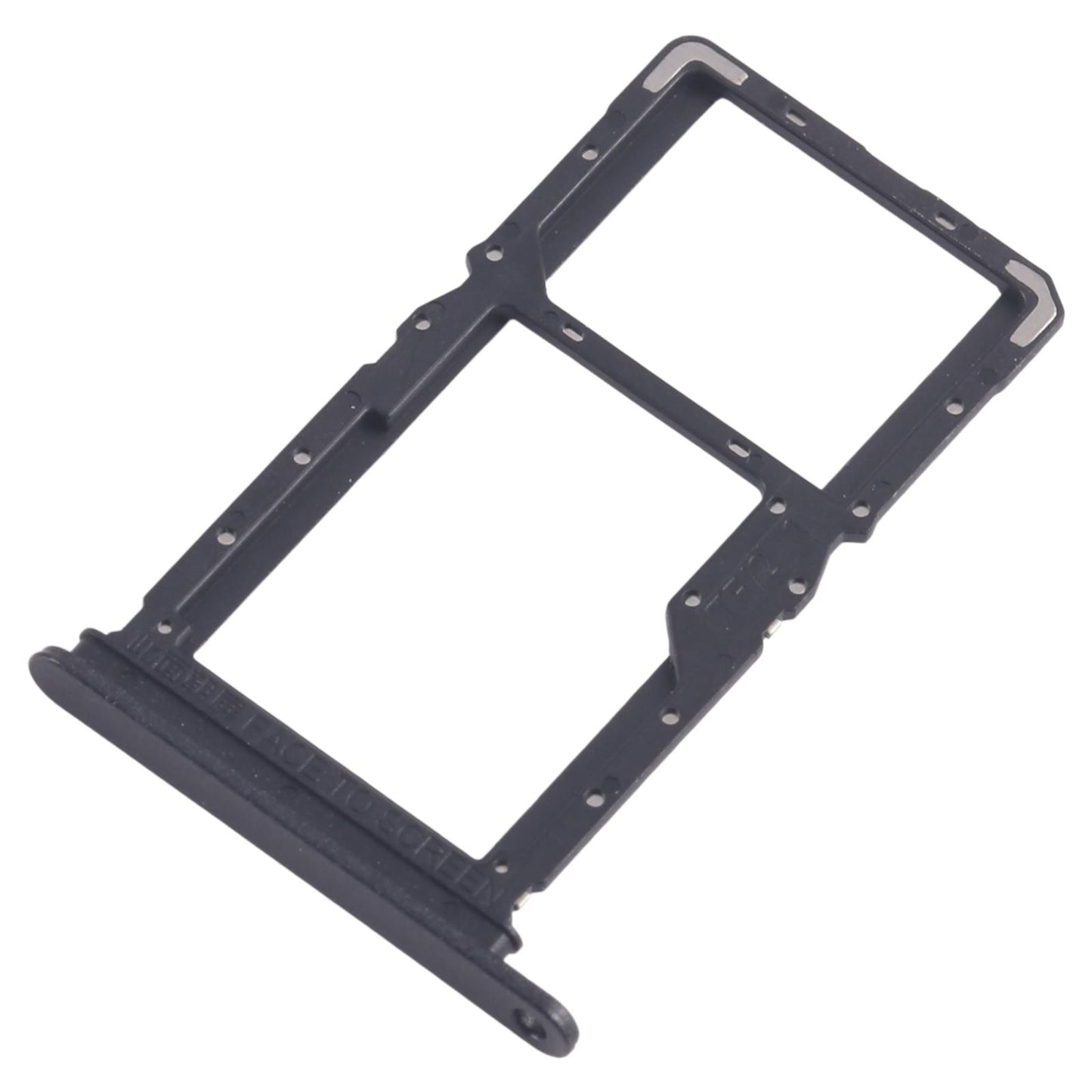 For Xiaomi Poco X6 Neo 5G 10pcs SIM Card Tray + SIM Card Tray / Micro SD Card Tray (Black)