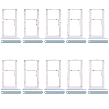 For Xiaomi Poco X6 Neo 5G 10pcs SIM Card Tray + SIM Card Tray / Micro SD Card Tray (Blue)